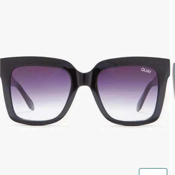 Quay Australia Icy 52MM Oversized Square Sunglasses- Black Fade main image 6